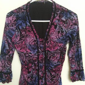Top/Black/Pink/Violet